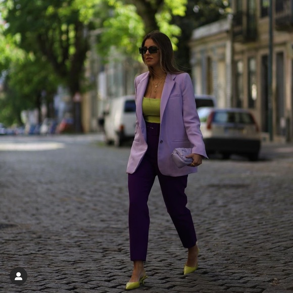 ZARA Blazer Purple - Picture 1 of 5